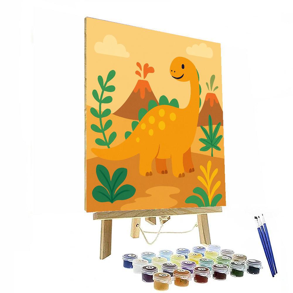 Ancient Dinosaur Kingdom DIY Paint By Numbers