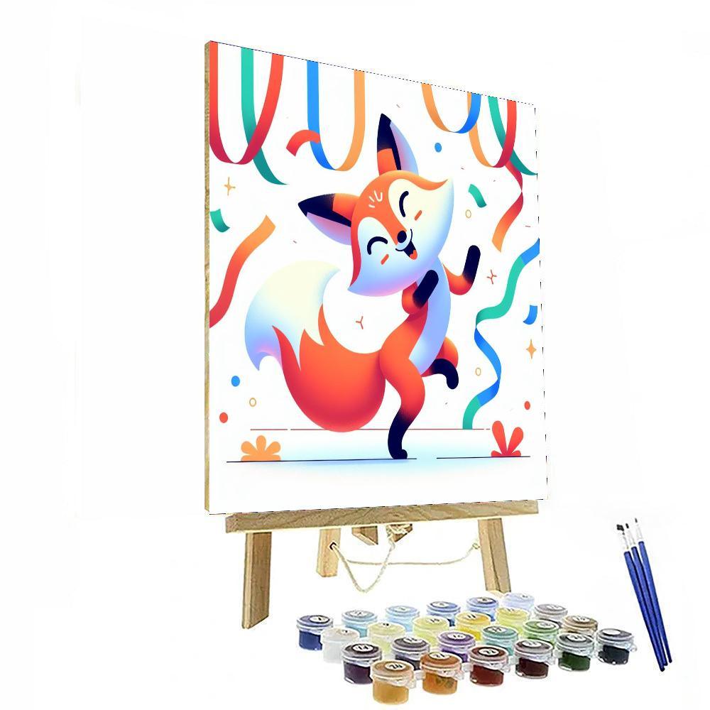 Friendly Fox Fiesta Paint By Color
