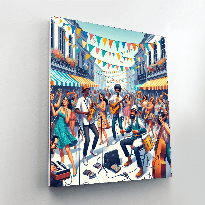 Festa De La Musique - France Paint By Color