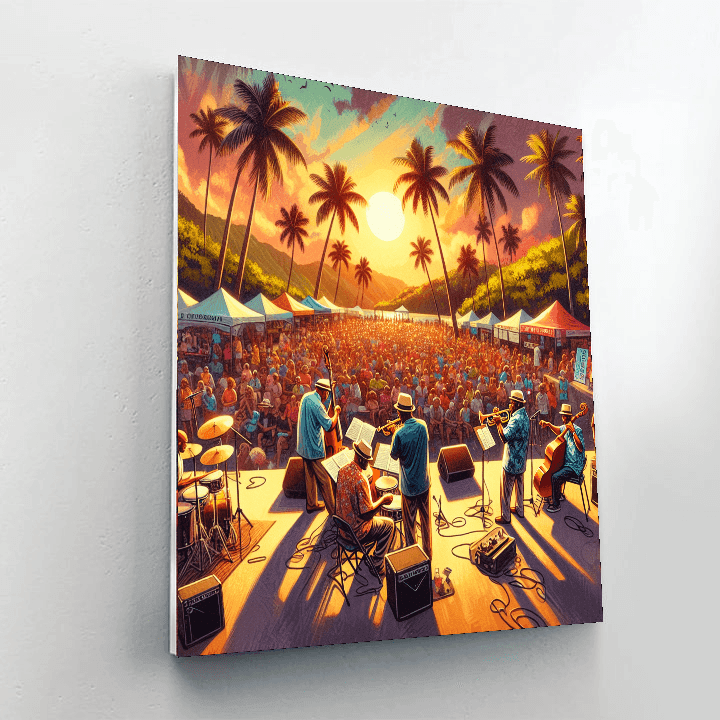 Puerto Rico Heineken Jazzfest Paint By Color