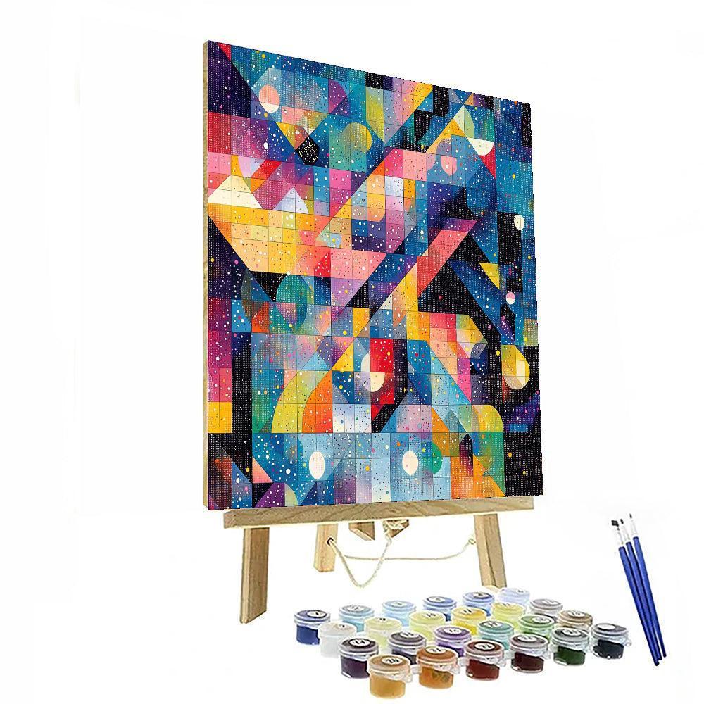 Georges Seurat Inspired Whimsical Geometric Patterns  Paint By Numbers Kits
