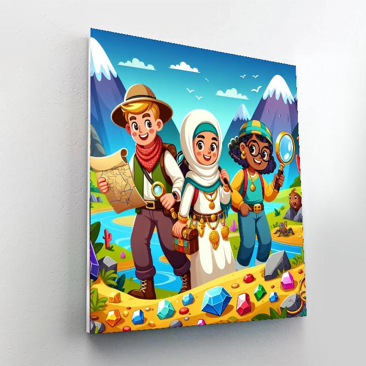 The Great Treasure Adventure DIY Paint By Numbers