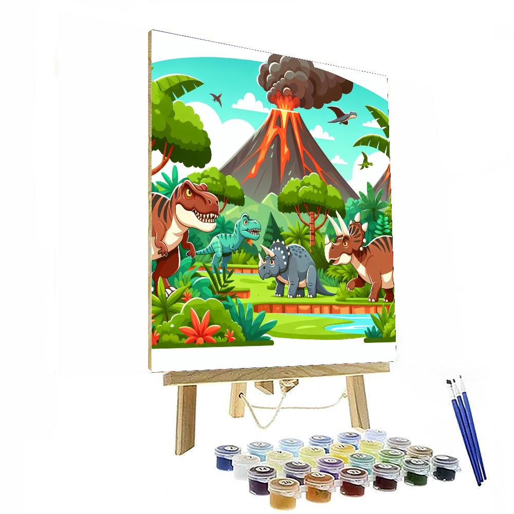 Jurassic Safari Paint By Number