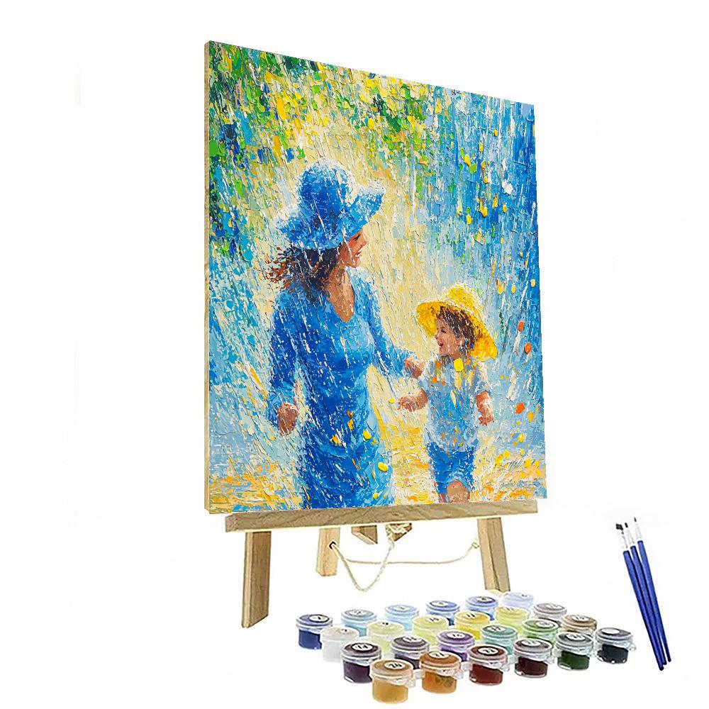 Puddle Jumping Together Paint By Numbers