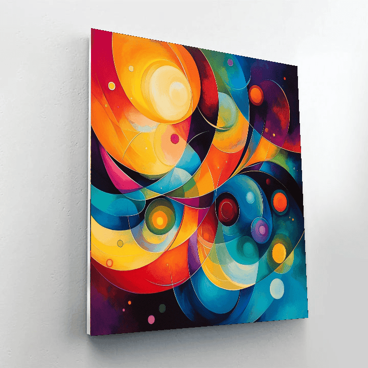 Wassily Kandinsky Inspired Harmony Of Shapes  Paint By Color