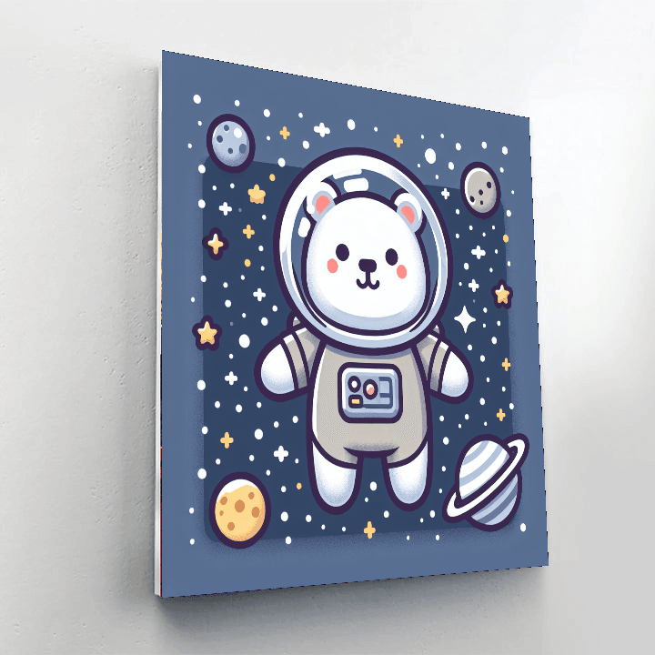 Astronaut Bear Journey Paint By Numbers Kits
