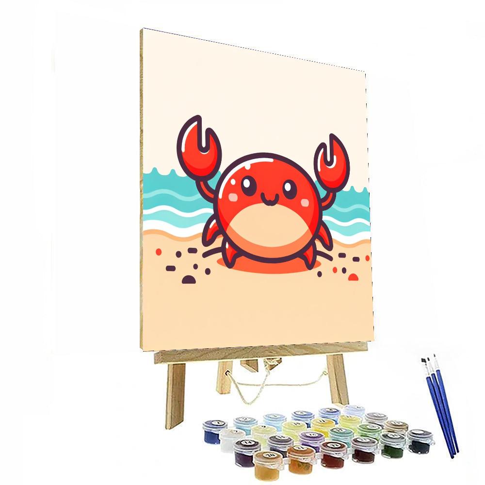 Fun Crab DIY Paint By Numbers