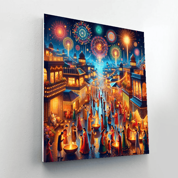 Diwali Festival Of Lights - India Paint By Color