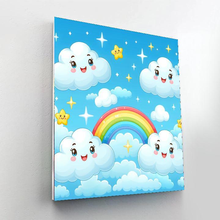 Colorful Clouds Numbered Painting Kits