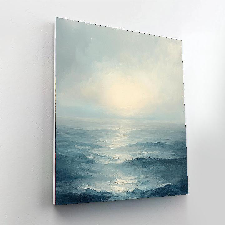 Turner Inspired Turner's Misty Horizon  Number Painting