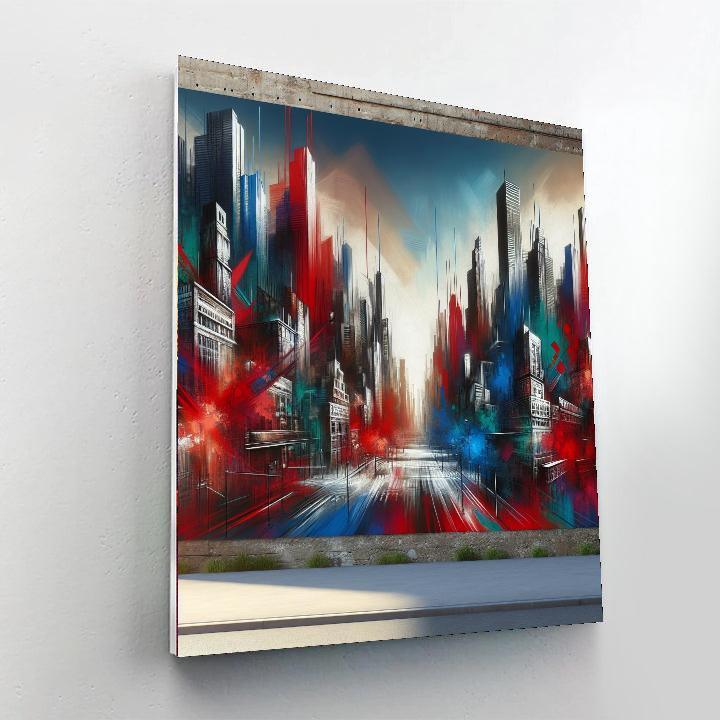 Urban Graffiti Energy Number Painting