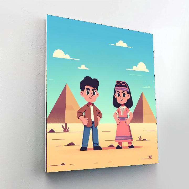 Mystery Of The Egyptian Pyramids Paint By Numbers Art
