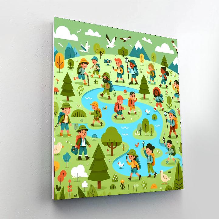 Energetic Ecosystem Expedition Paint By Numbers Art