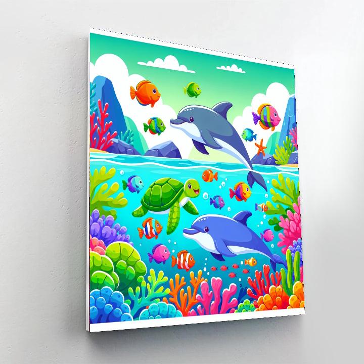 Playful Ocean Explorers Numbered Painting Kits