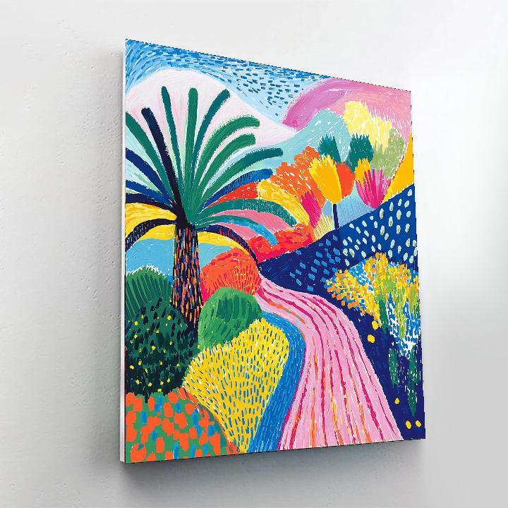 Hockney Inspired Playful Patterns Of Nature  Painting By Numbers Kit