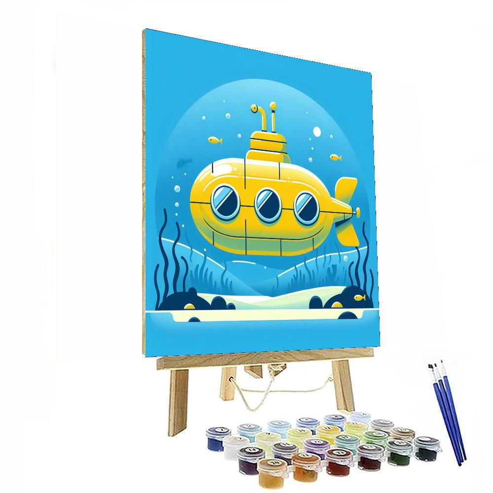 Imaginative Submarine Number Painting
