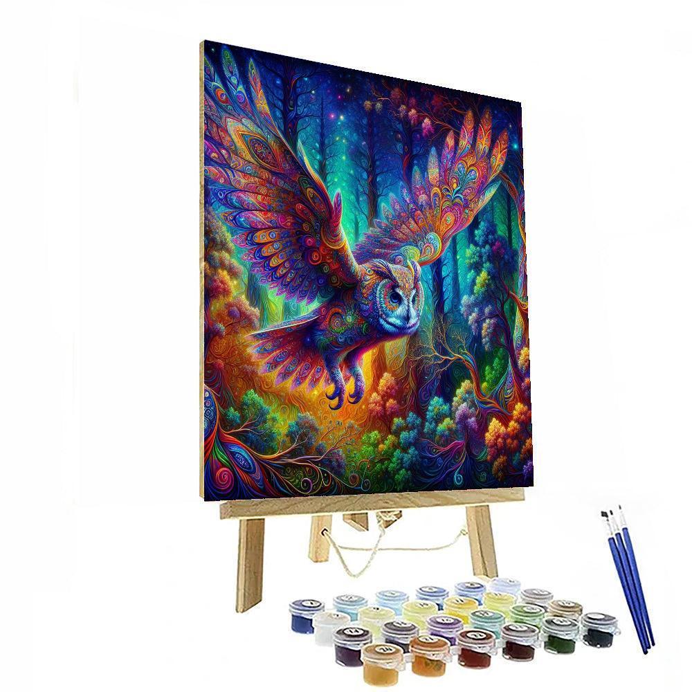 Kaleidoscope Owl Fantasy Paint By Numbers Kits
