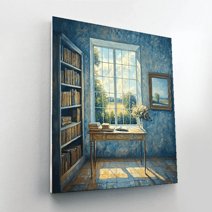 Johannes Vermeer Inspired Vermeer's Quiet Study  Painting By Numbers Kit