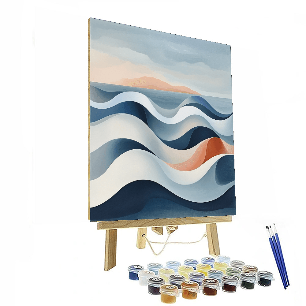 Barbara Hepworth Inspired Hepworth's Ocean Harmony  Paint By Numbers Art