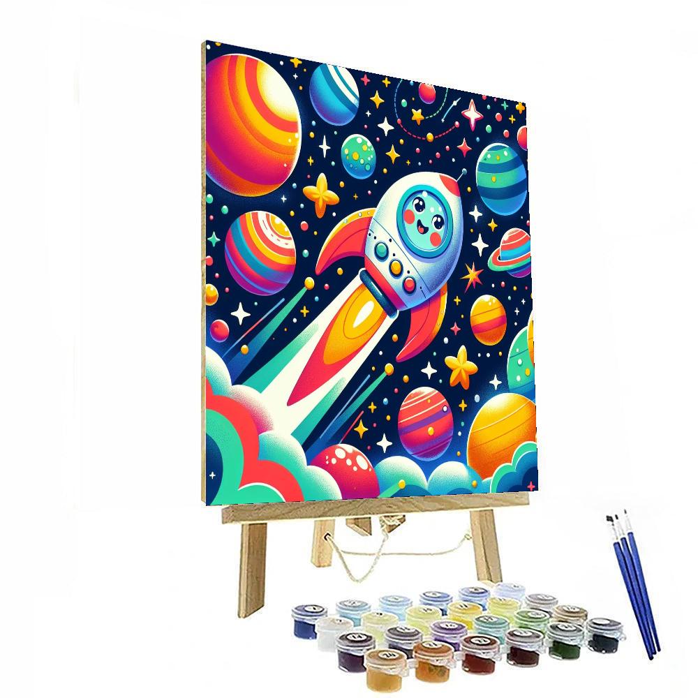 Cosmic Space Adventures Numbered Painting Kits