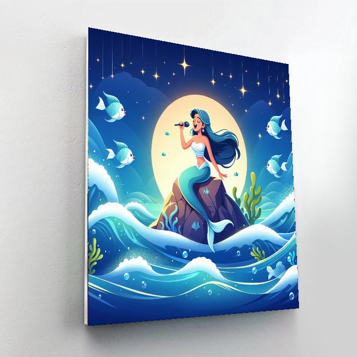 Ocean's Magical Sirens Number Painting