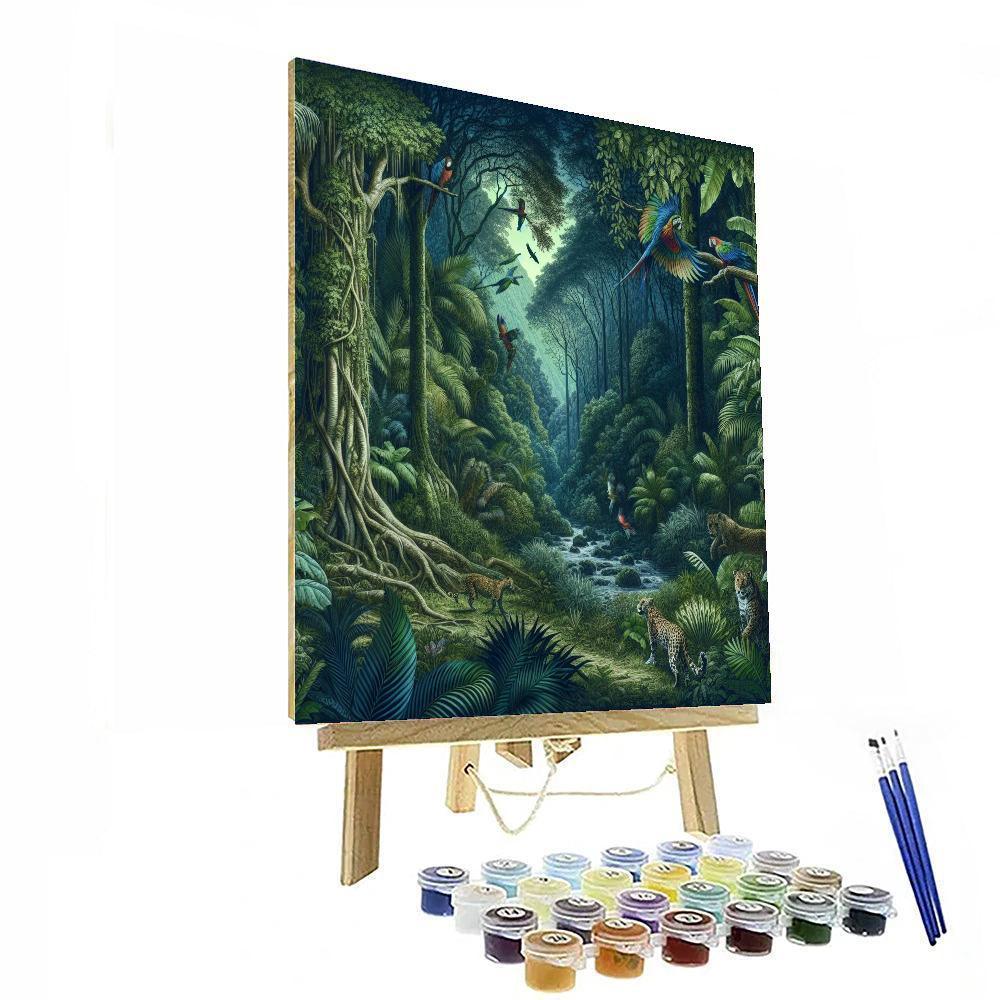Ancient Jungle Enchantment Numbered Painting Kits
