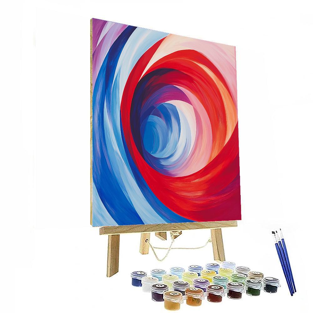 Marcel Duchamp Inspired Dynamic Abstract Movement  Paint By Numbers