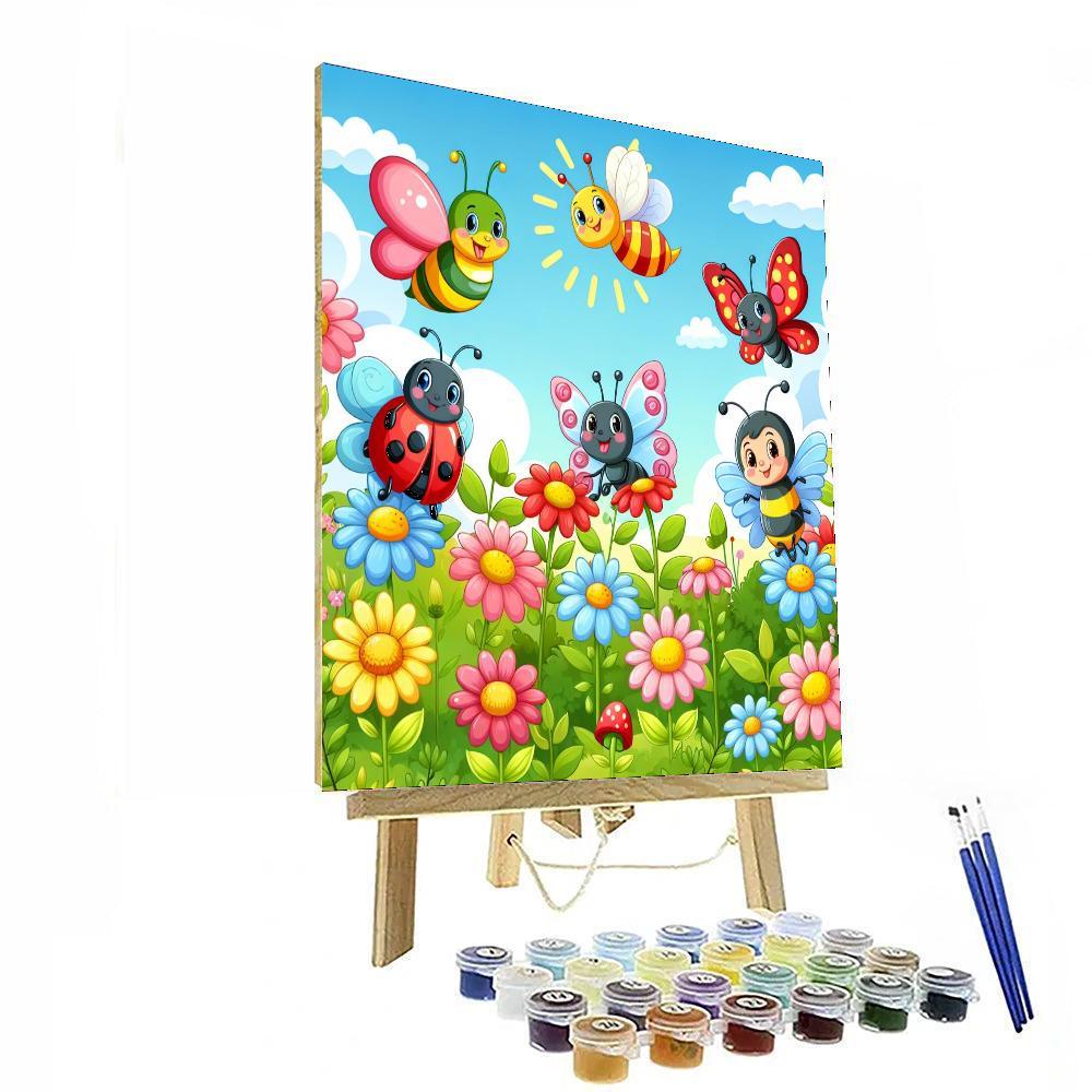 Charming Garden Bugs Paint By Numbers Kits
