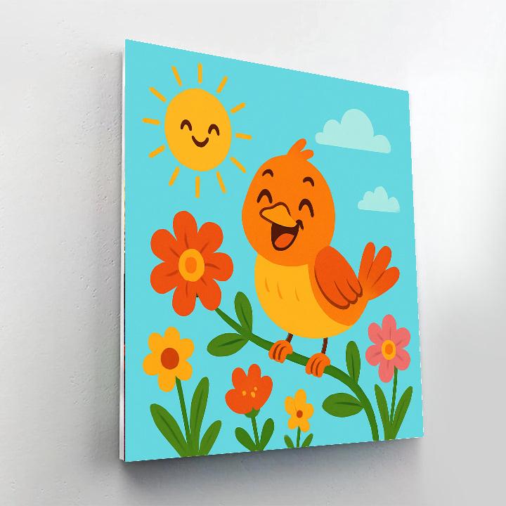 Sassy Bird Number Painting