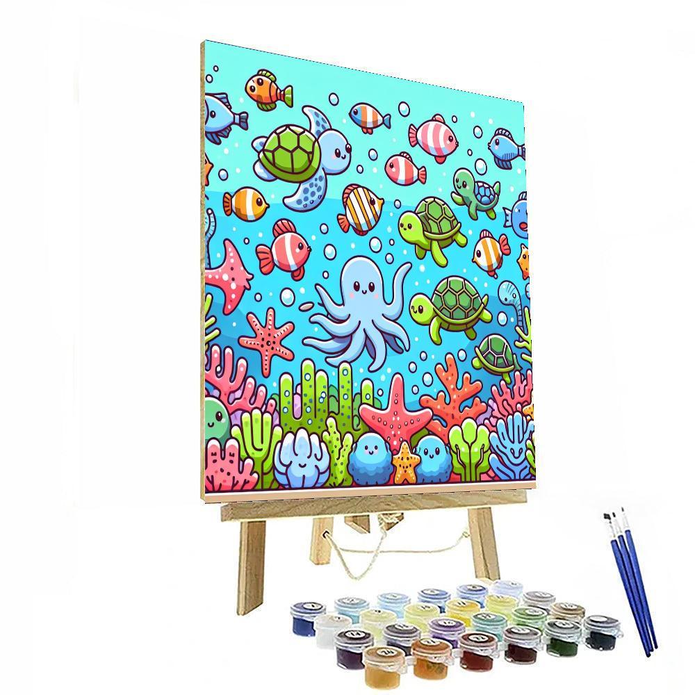 Colorful Coral Reef Party Paint By Number