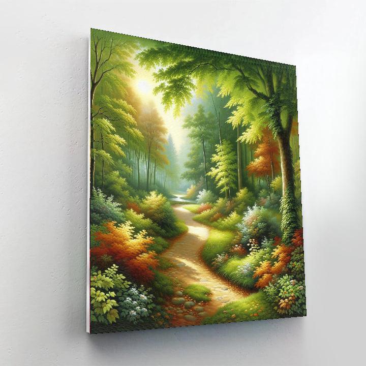 Tranquil Forest Path Paint By Number