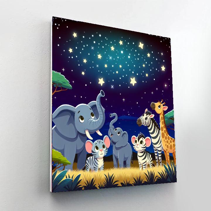Safari Starlight Soiree Numbered Painting Kits