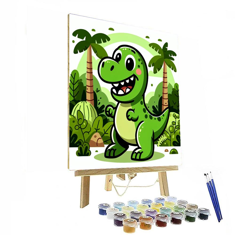 Mighty Mini T-rex Paint By Numbers Kits