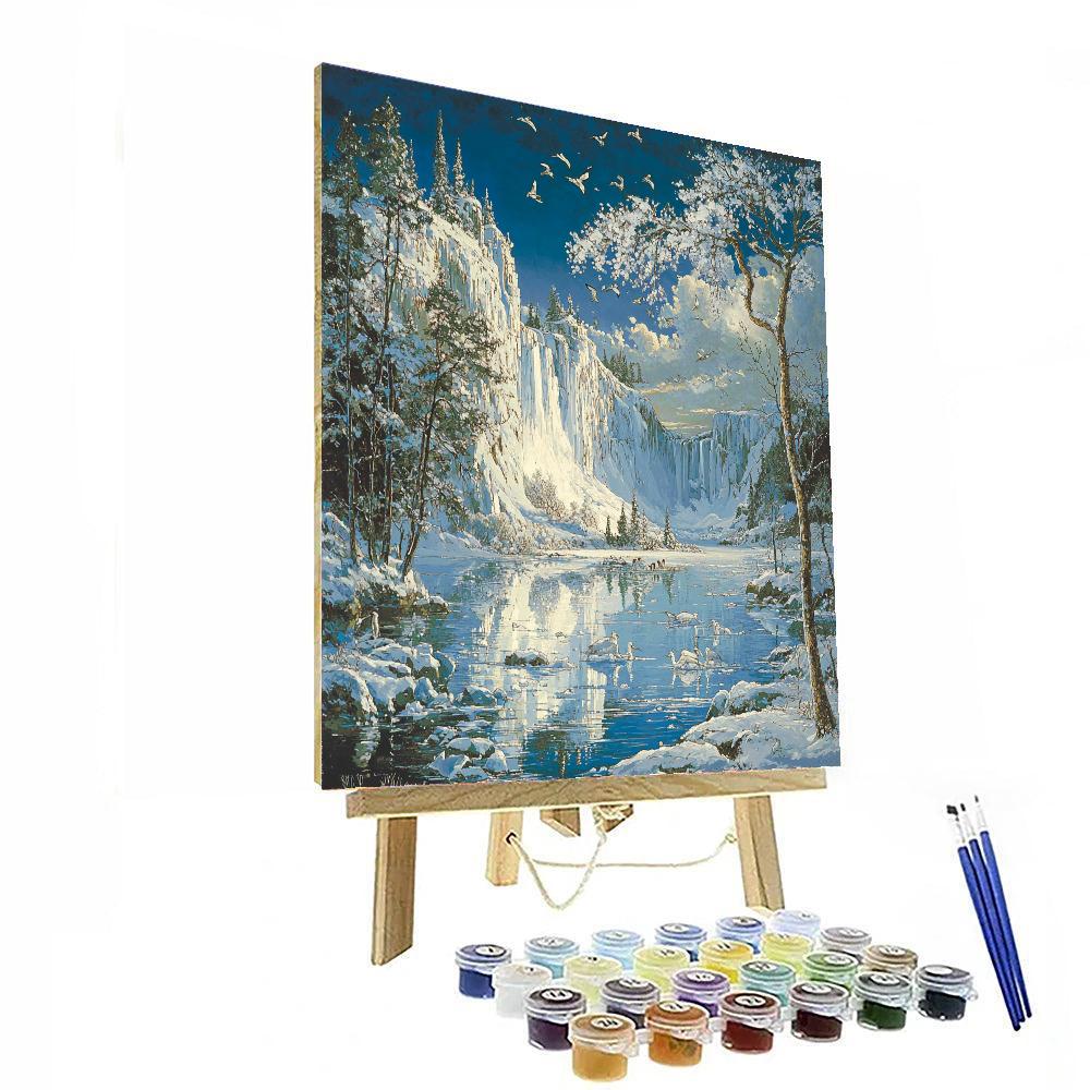Frederick Edwin Church Inspired Sublime Arctic Scene  Paint By Numbers