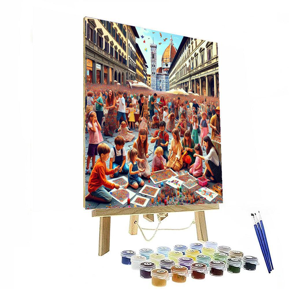 Firenze Dei Bambini - Italy Number Painting