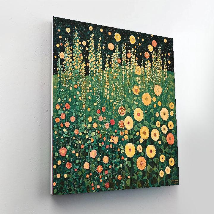 Gustav Klimt Inspired Radiant Garden  DIY Paint By Numbers