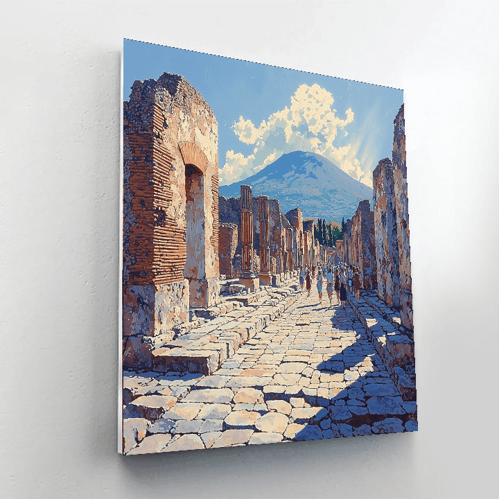 The Ruins Of Pompeii Paint By Numbers