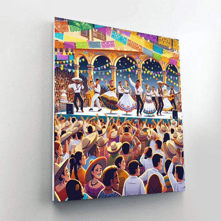 Oaxacan Guelaguetza - Mexico DIY Paint By Numbers