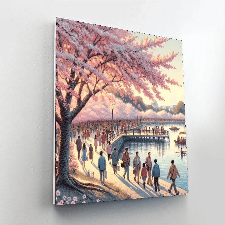 National Cherry Blossom Festival - Usa Numbered Painting Kits