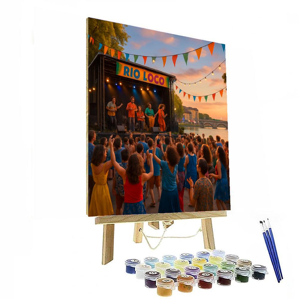 Río Loco Festival - Toulouse, France Painting Number Kit
