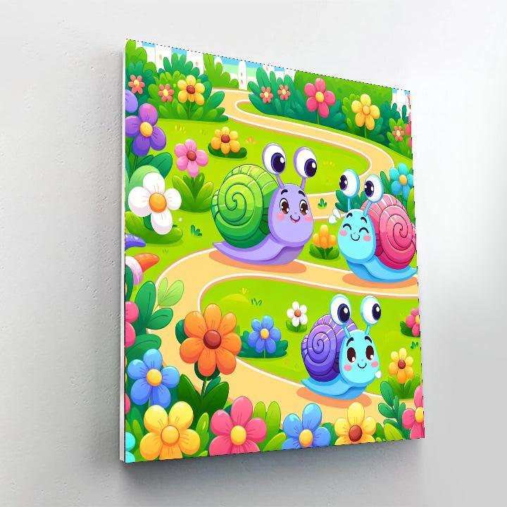 Silly Snail Race Paint By Color