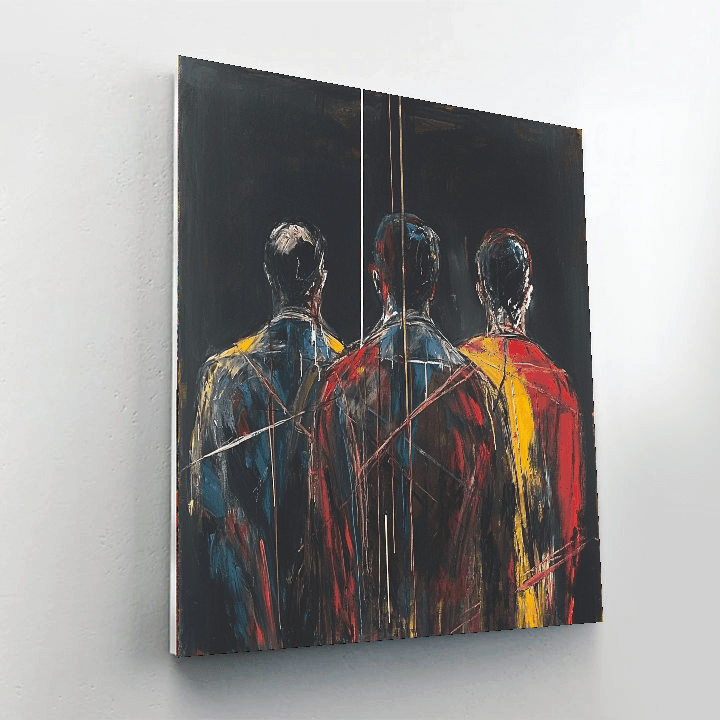 Francis Bacon Inspired Bacon's Reflective Echoes  Painting By Numbers Kit