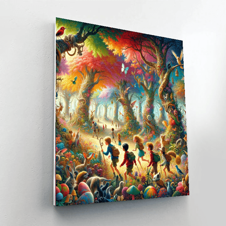 Adventure In The Forest Number Painting
