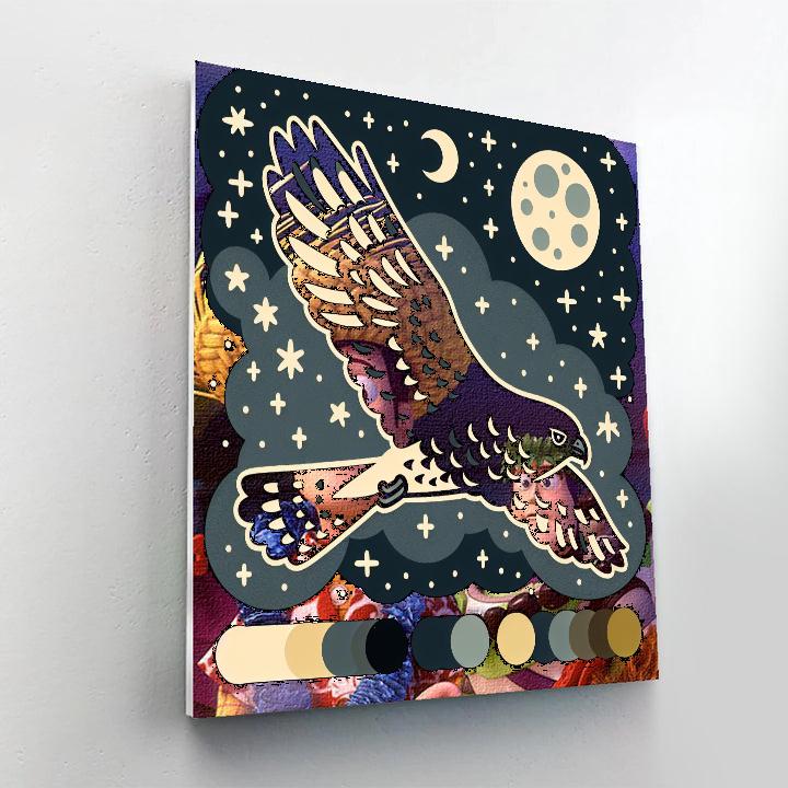 Nimble Nighthawk Paint By Numbers Art