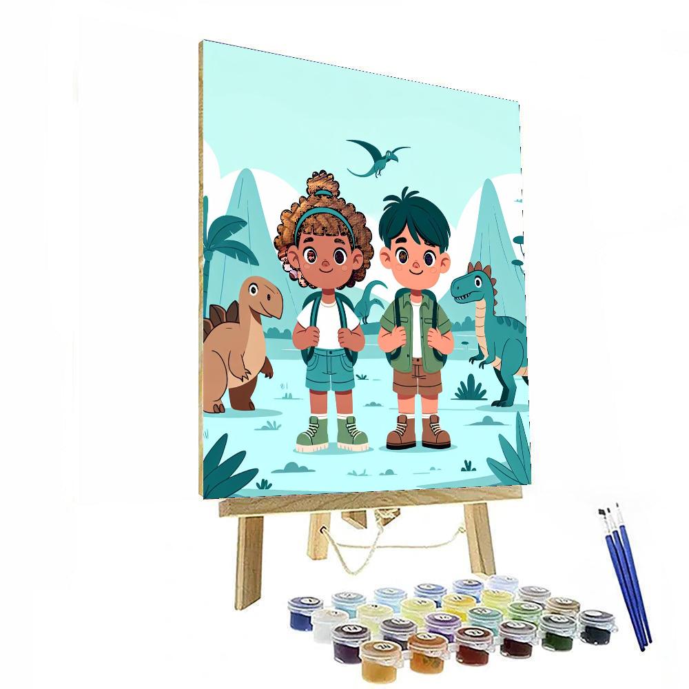 Dino Valley Numbered Painting Kits