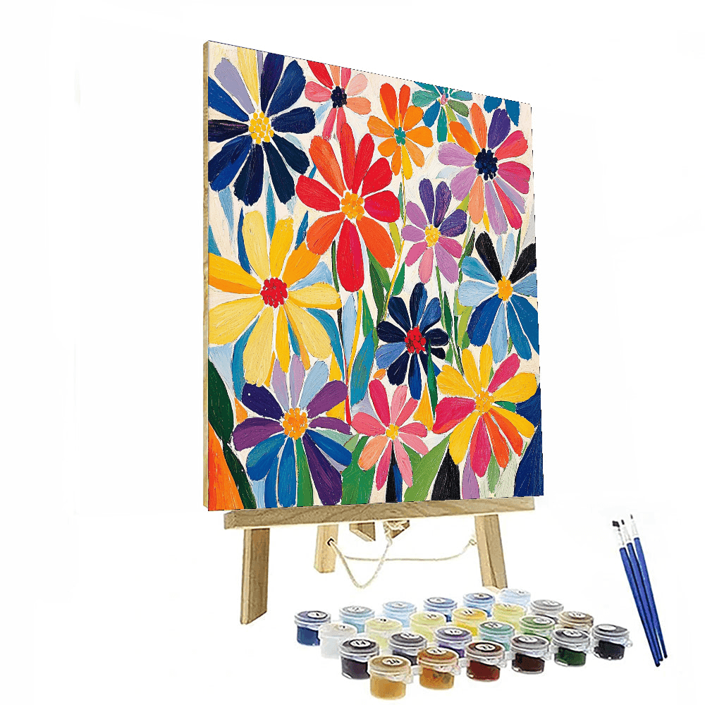 Matisse Inspired Garden Of Colorful Whispers  Painting By Numbers Kit