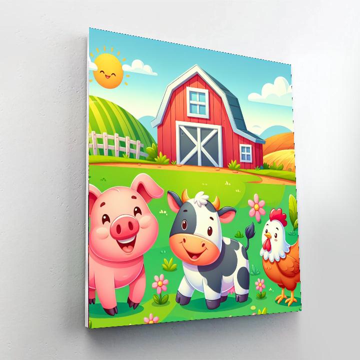 Cheery Farm Fun Paint By Numbers