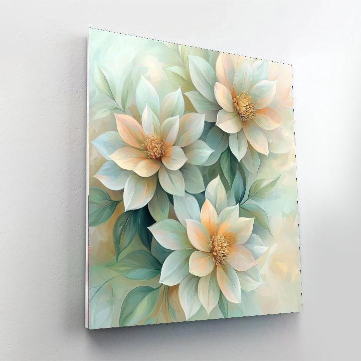 Leonardo Da Vinci Inspired Ethereal Petals  Paint By Number