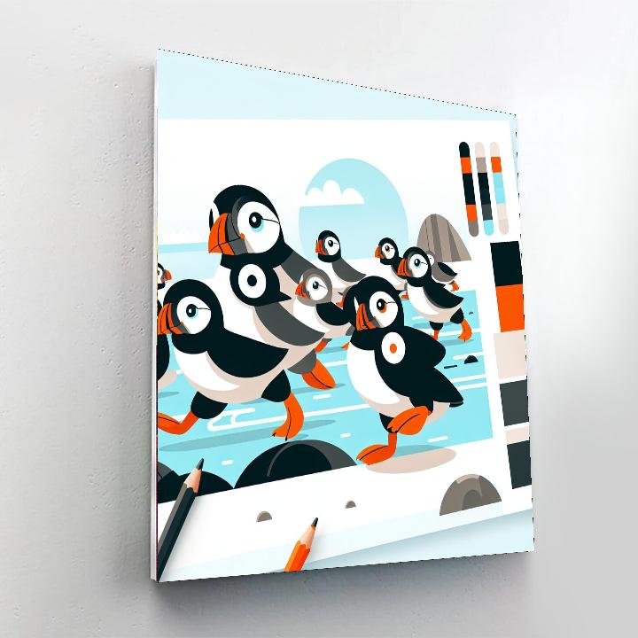 Puffin's Coastal Expedition Paint By Numbers Kits