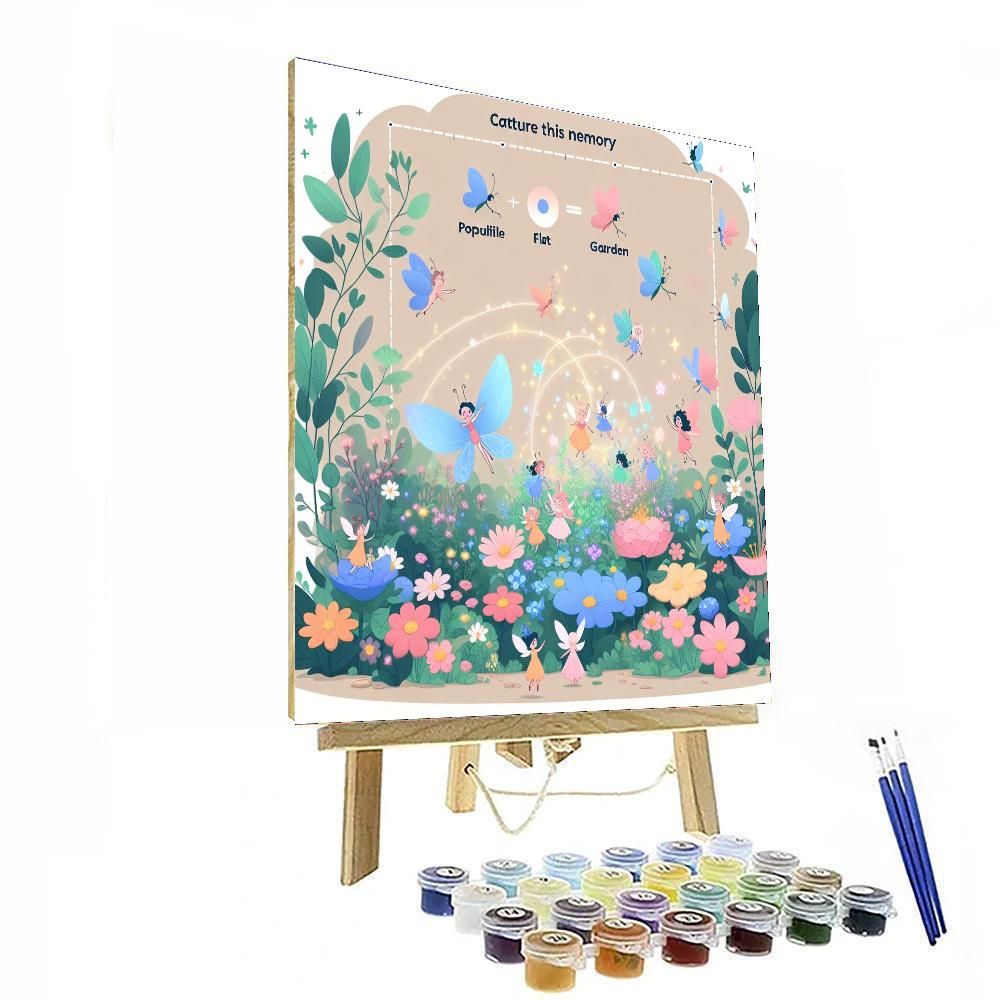 Magic Garden Fairies Painting Number Kit